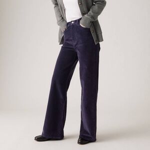 Levi’s navy rib cage wide leg corduroy pants